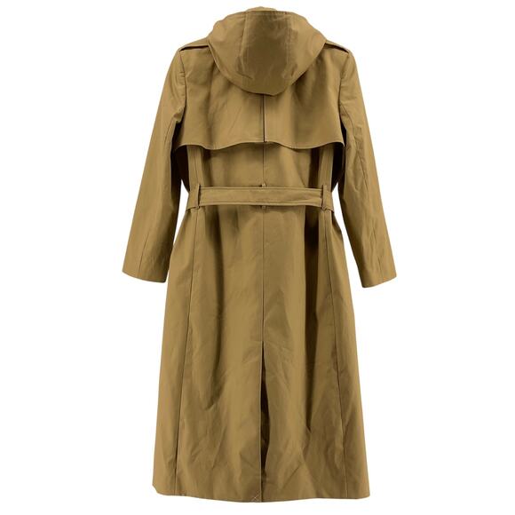 J.Crew Brown Cotton New Icon Trench Coat Size 10 - Picture 3 of 6